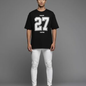 Men 27 Black T-shirt