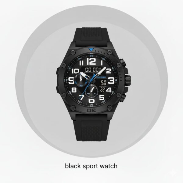 rugged and modern sports watch